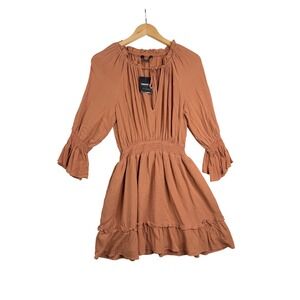 brown long sleeve dress forever 21 NWOT long sleeve dress